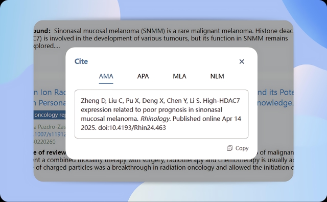 Accurate Literature Citation